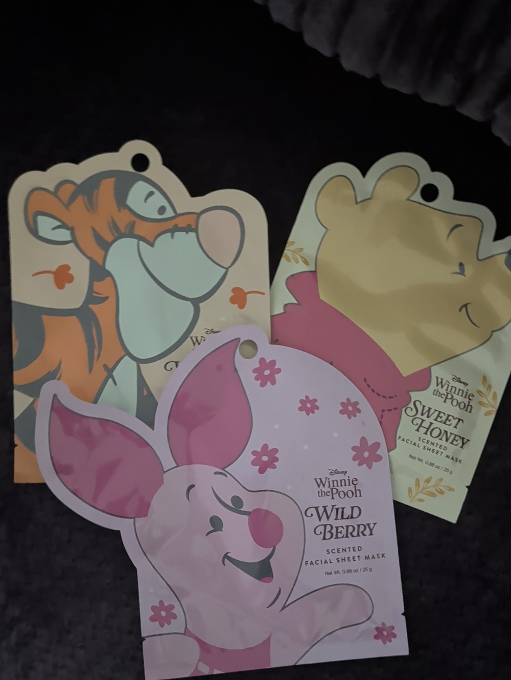 Disney Winnie the Pooh Facial Sheet Mask Trio - Pink, Yellow & Orange